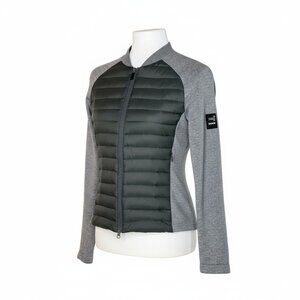 Ecoalf Green & Gray Puffer and Fabric Jacket – Size S (Eco-Friendly)